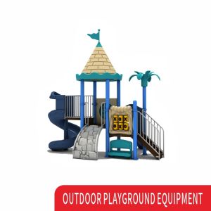 Outdoor Amusement Playground Slide With Climb Frame For Commercial Use