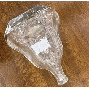 Carved Glass XO Bottle 700ml Glass Bottle Vodka Brandy Whiskey Decanter with