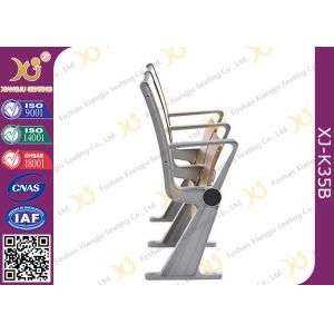 Folded Lecture Hall Seating With Desk , School Furniture Lecture Room Chairs