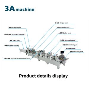 Automatic Collecting Dual- Lock Bottom Folder Gluer for Cardboard and Corrugated