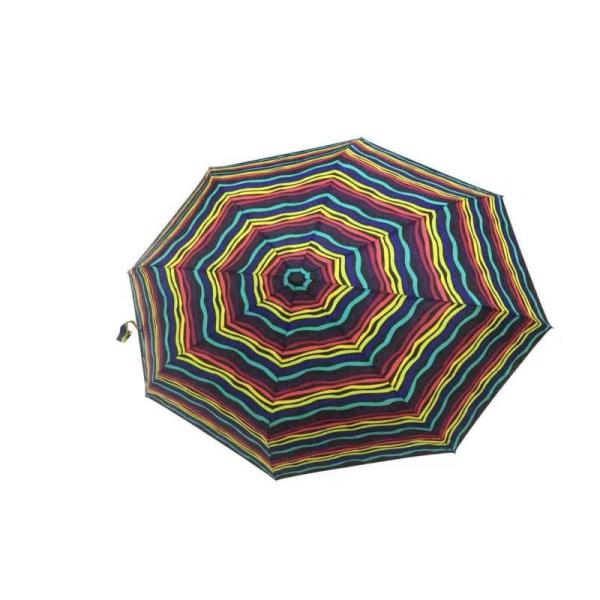Quality Compact Strong Travel Umbrella , Lightweight Travel Umbrella Rubber Caoted Handle wholesale