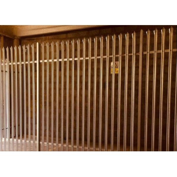 European Style Pvc Coated 3.6m Height Metal Palisade Fence Panels For Road