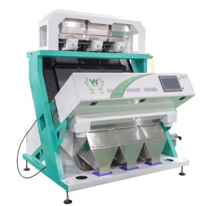 3 Chutes Soybeans CCD Color Sorter 3000kg/H Toshiba HD Imaging