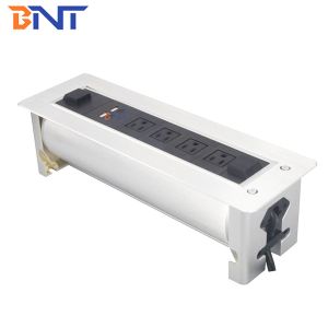 Popular office furniture motorized flip up tabletop power outlet for conference