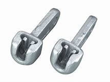 Silver Color Clevis Fitting Hot Dip Galvanized Forged Steel ISO9001 Certificaion