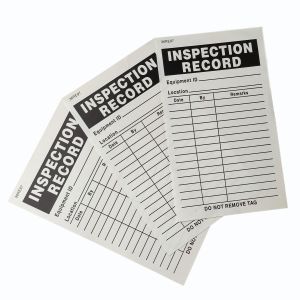 Customizable Plastic Safety Tag with Printed Design