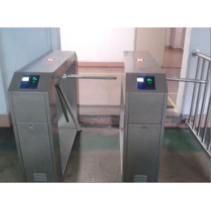 Anti Tailor Pedestrian Turnstile Gate With Fingerprint Time Attendance