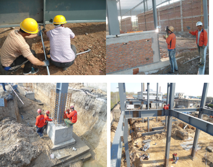 Clear Span Steel Pre Engineered Metal Building Column Framed Prefab Industry Prefab House