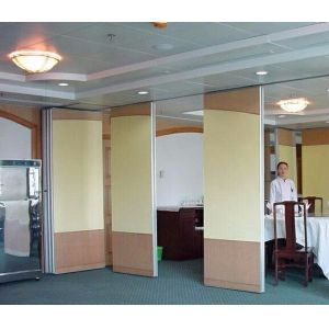 China Decorative Material Sound Insulation Sliding Partition Wall Panel 500mm Width on sale