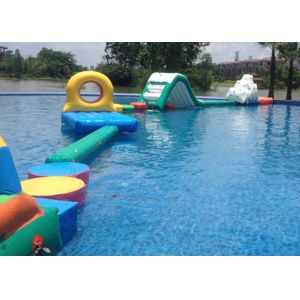 Outdoor or indoor boot camp inflatable water obstacle course fit for water park