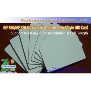 Customized S50/ S70 Repeatable Writable 4byte UID Card, 7byte UID Card