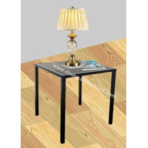 Coffee Square Stylish Corner Table MDF Ceramic Top Scratch Proof Steady Legs