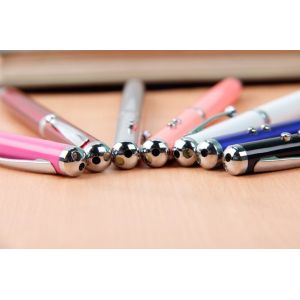 Hot Selling 4in1 Laser Pointer LED Flashlight With Parker Pen Stylus Metal ball