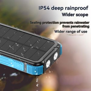 Wireless 15W/USB 22.5W Output Solar Power Bank 20000mAh for Cell Phones