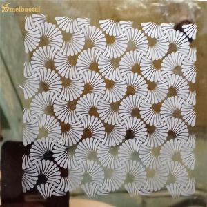 Mirror Etched Stainless Steel Sheet Thickness 0.3-3.0mm Elevator Decoration