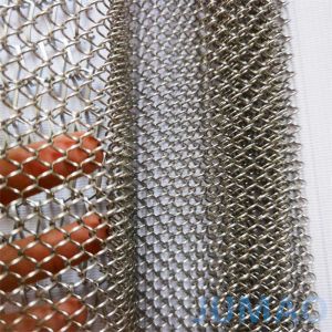 Max Unrestricted Metal Mesh Curtain Texture With Diamond Perforations