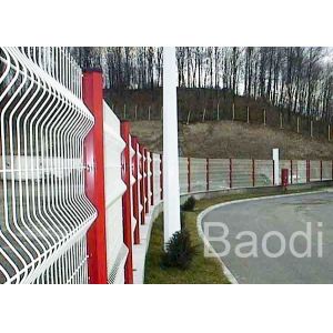 White Welded Wire Mesh Fence Reliable Security For Machine Protection 2.4m X 3m