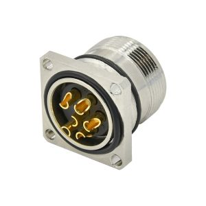 800 Operation Cycles Waterproof Panel Mount Connector For DIN Applications