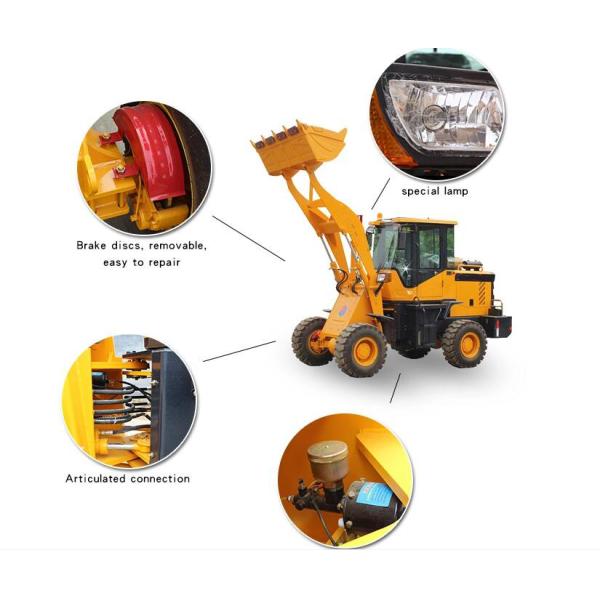 4 Wheel Drive Tractor With Front Loader 1.5 Ton Speed 2300r / Min