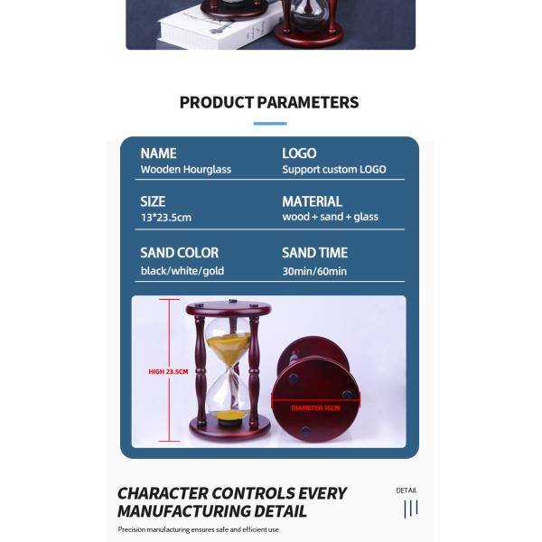 Decorative Hourglass Sand Timer 1 Hour Sand Clock Hourglass