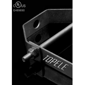 U Shape Adjustable Clevis Pipe Hanger Zinc Plated For Suspension Wires