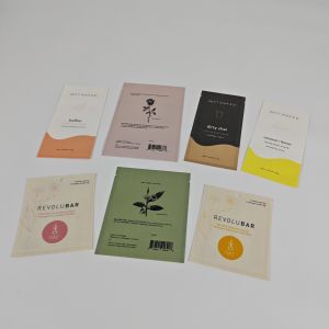 Colors Printing Biodegradable Paper Sachets For Skincare Plastic PLA Compostable