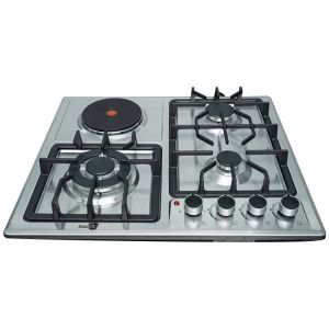 Stainless Steel 4 Burner Gas Cooktop Built In Gas And Electric Cooker