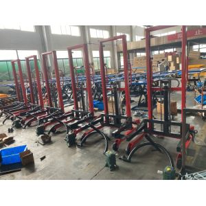 400kg 200 Litre Mobile Drum Lifter Stacker Lift Tilt Stock With Pedal Operated