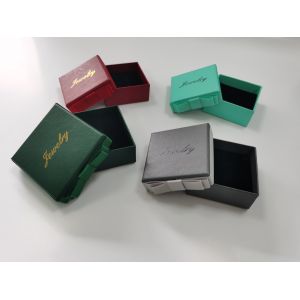 Foldable Custom Packaging Boxes Jewelry Biodegradable Gravure Printing