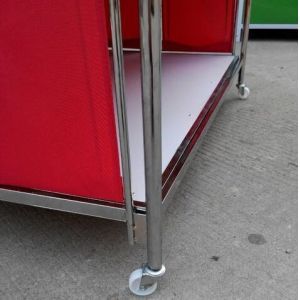 Collapsible Garment Shop Promotional Desk / Retail Clothes Display Table For