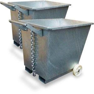 Lightweight Tipping Bins Forklift Attachment Quick Tip Bins