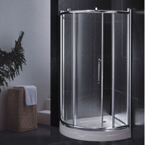 Modern Design Bathroom Shower Screens Simple Sliding Round Shower Room Enclosure