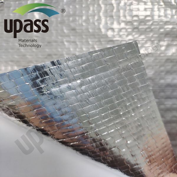 PP Coating Composited Aluminum Foil Woven Cloth Insulation Material Roll Custom Flame Retardant Heat Insulation