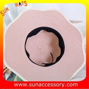 AK16842 Wide brim sunny beach paper straw hats in stock , promotion cheap hats .