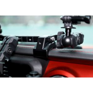 Jeep Wrangler JL Aluminum Center Console Bracket Dashboard Mount for Car Phone