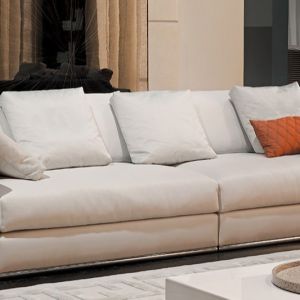 Sumptuous Italian Luxury Sofa Set Tufted Button Synthetic Diamond Leather
