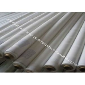 China White Color Screen Printing Mesh , Silk Screen Fabric Mesh For T Shirt Printing on sale