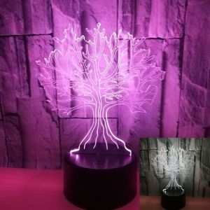 Foreign trade new big tree 3D light Colorful touch LED visual light Gift