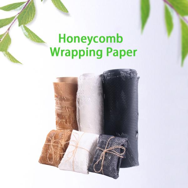 Quality Anti Collision 80gsm Honeycomb Wrapping Paper Roll Gift Pack Paper wholesale