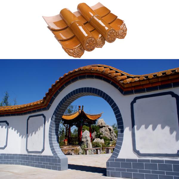 Quality Gazebo Glazed Concrete Roof Tiles Chinese Temple Graphic Design Garden House wholesale