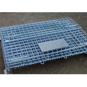 Stackable Metal Foldable Wire Mesh Container Stainless Steel Material