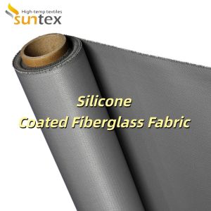China Anti-Aging Weatherproof Silicone Coated Fiberglass Fabric with Corrosion Resistance for Industrial Applications on sale