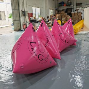 Custom Logo Triathlon Floating Inflatable Swim Buoy Inflatable Triangle Water