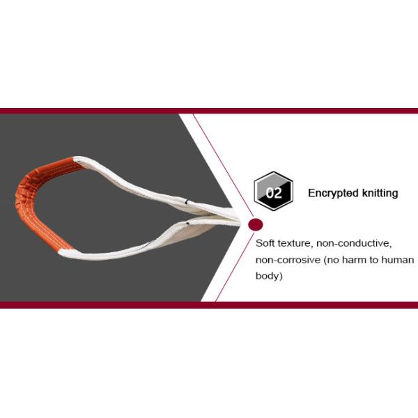 Duplex Eye - Eye Polyester Flat Webbing Sling Flat Woven Industrial Lifting Webbing Sling Belt