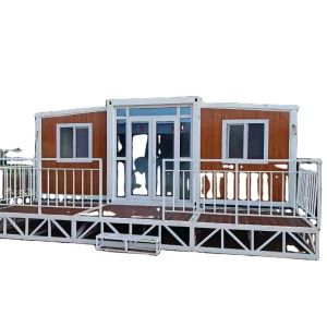 3 Bedroom Prefabricated Luxury Mobile Villa Expandable In White/Gray/Black