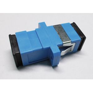 Ceramic Fiber Ferrule Blue SC UPC SM Simplex Fiber Optic Adapter with long