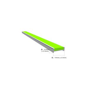 Custom Photoluminescent Strip Yellow Anti Slip Stair Nosing