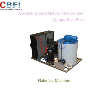 1000kg Capacity Air Cooled Small Flake Ice Machine For Home With Imported