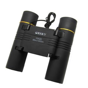 Light Weight Compact Folding Binoculars 10x25 Long Range High Definition For