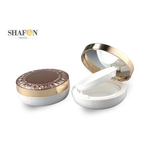 Cheap Gold Flower Printed Empty Air Cushion Case 33mm Height ABS Material OEM for sale